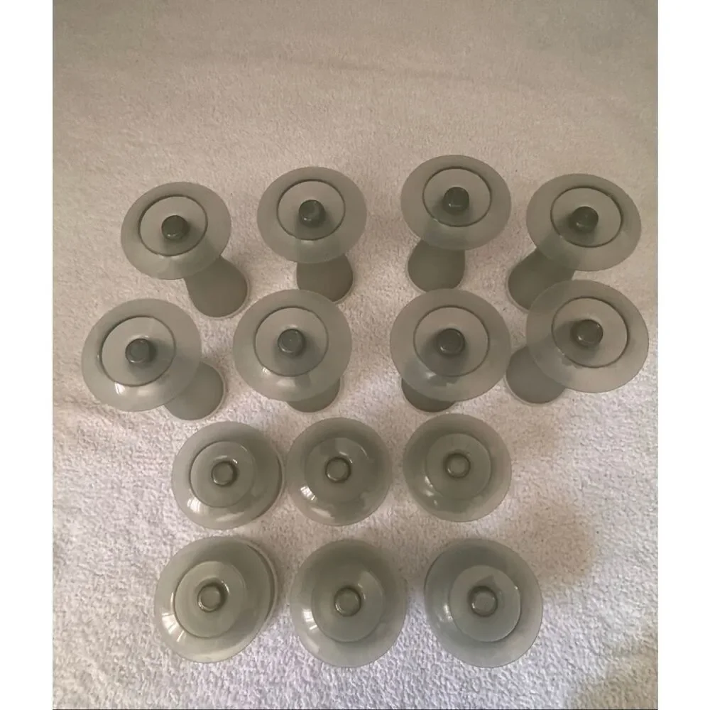 Vintage Tupperware Dessert Parfait Fruit/Pudding Cups Lids Smoke Gray - set of 1